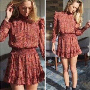 Misa Los Angeles Gianna Dress In Bohemian Paisley Size S